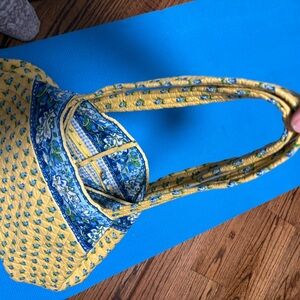 Vera Bradley Yellow and Blue Floral Tote